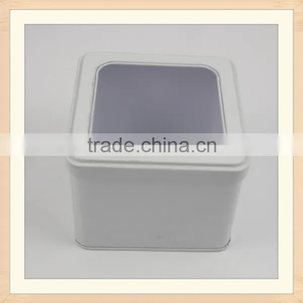 Metal Square Tin Box With Clear Top photo-6