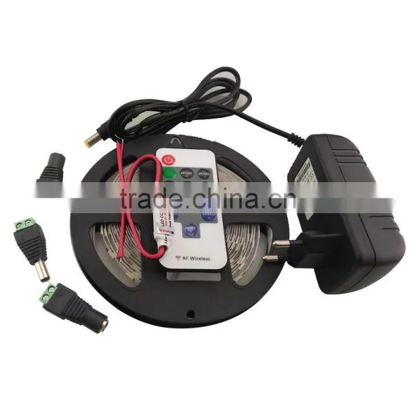 5630 Led Strip Light Waterproof 5M 300 Led Fleible String Light + 3A Power + 10key RF Remote Control Indoor Home Decoration photo-2