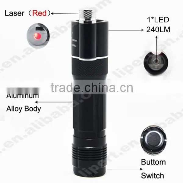 (1500043) New Design Aluminum 240LM Power Rechargeable LED Infrared Flashlight photo-2