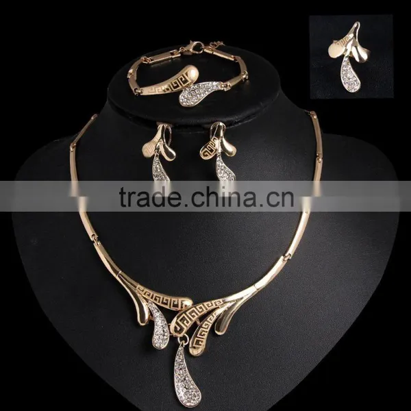 Wholesale African Costume Jewelry Set Jewelry Set For Wedding 18 Carat Gold Jewelry Sets photo-2