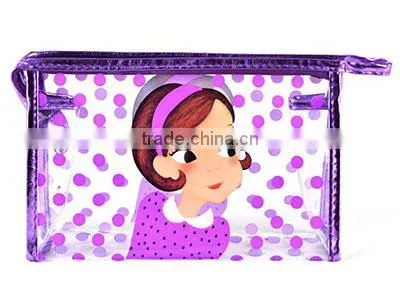 Fashion Transparent PVC for Cartoon Cosmetic Bag Simple Small Makeup Bag photo-2