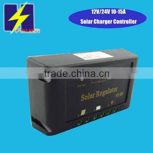 CE Approved High Efficiency PWM 12V 24V 15A Solar Controller photo-2