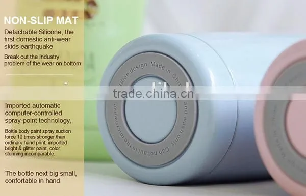 Customized Double Wall Stainless Steel Vacuum Flask With Silicone Handle photo-5