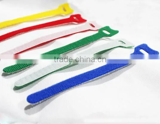 Cable Organizer Double Side Hook and Loop Cable Ties With Logo Printing photo-3