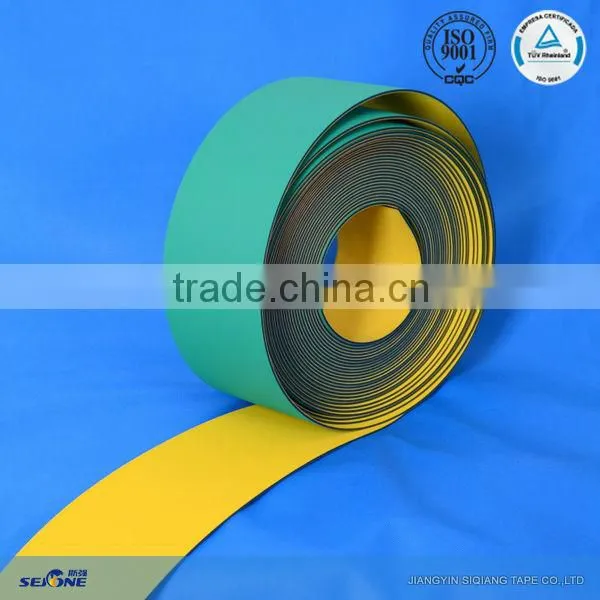 2.5MM Yellow/green Rubber Flat Transmission Belt High Energy Saving and Antistatic Blet photo-4