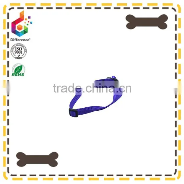Purple Nylon Rope Collar With a Ring Bell photo-2