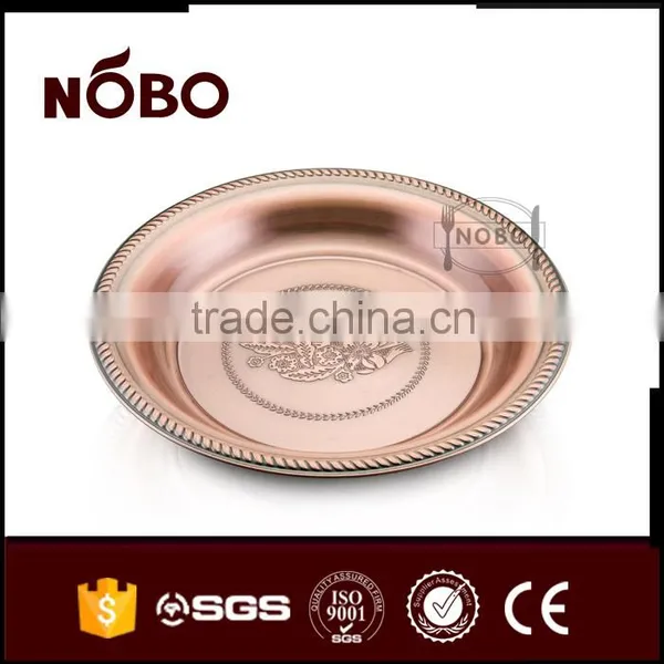 Copper Color Arabi Metal Serving Tray photo-4