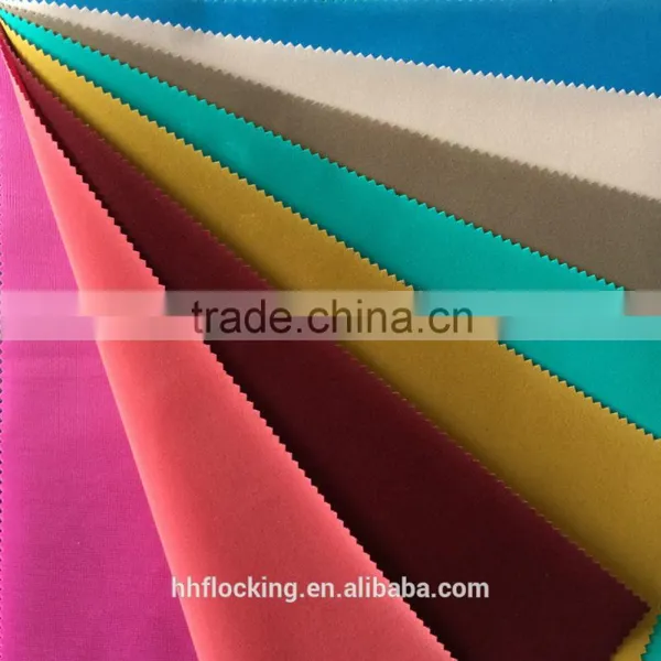 Knitted Polyester Plain Flock Fabric for Cushion photo-2