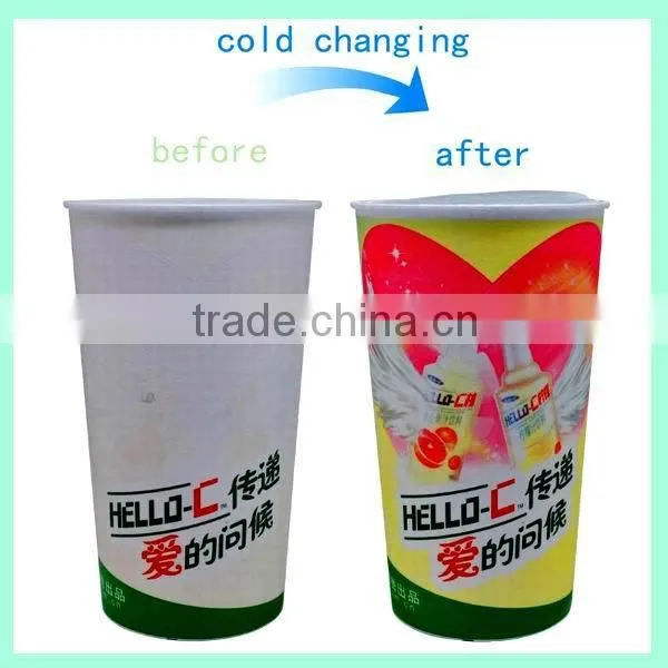 Single Wall Reusable 20 oz Cold Change Color Plastic Cup photo-5