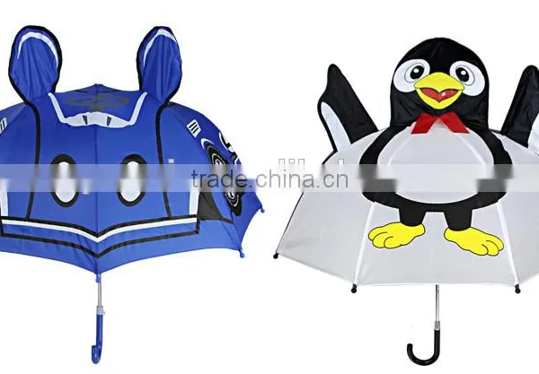 2015 Muni Children Cartoon Animal Shape Cheap Fashion Kids Umbrella With Two Ears Wholesale photo-2