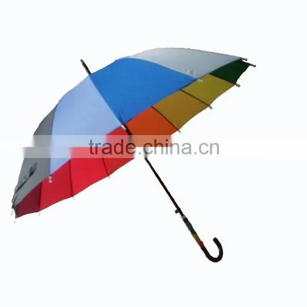 14colors Promotional Rainbow Mini Golf Straight Couple Umbrella photo-2