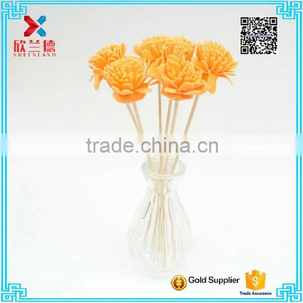 2016 Orange Color Fashion Aroma Diffuser Handmade Sola Wood Flower photo-2