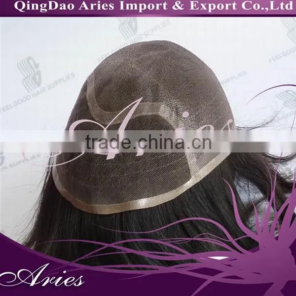 Top Quality Human Hair Toupee for Men /natrual Hairline Mens Toupee Cheap Real Human Hair Toupee for Men photo-5