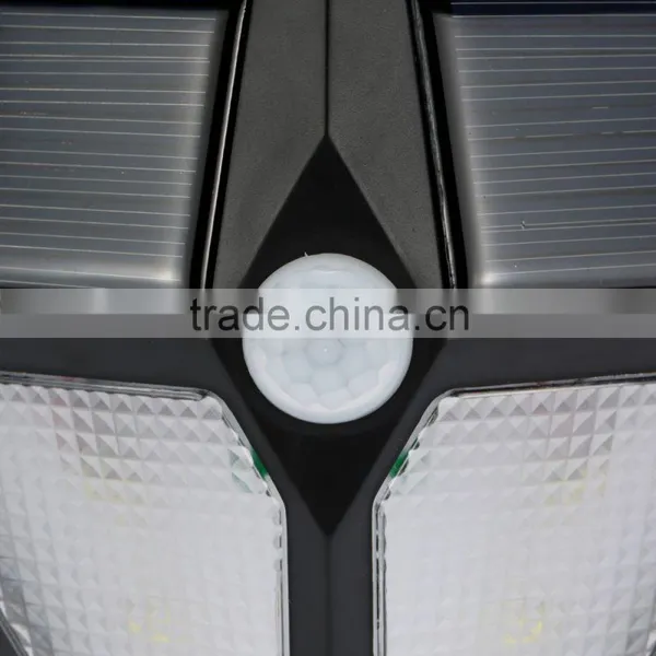 LIADA Outdoor Waterproof 6LEDs Solar Powered Light PIR Motion Sensor Lamp Light Brightness Diamond Shaped Wall Lamp for Balcony photo-5