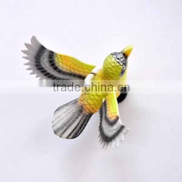 Pearl Powder 4 Inch Plastic Art Bird Fridge Magnet, Bird Decoration, Wedding Door Gift photo-4