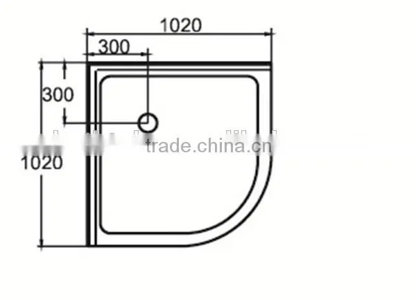 CUPC Round Shower Base,flat Shower Base,america Stand Shower Base photo-4