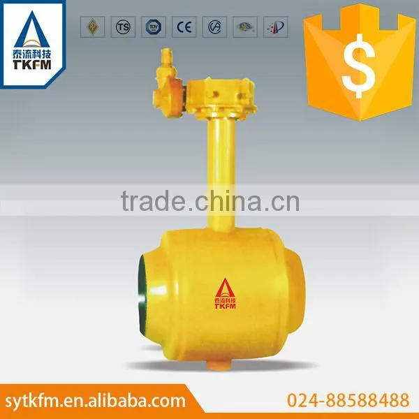 TKFM Hot Sale Low Pressure Pipeline Gas Shielded Welding Trunnion Ball Valve photo-3