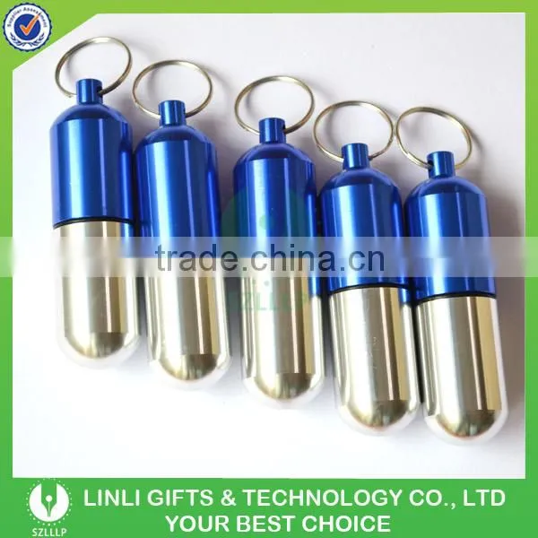 Oem Logo Promotional Gift Metal Pill Box Keyring photo-4