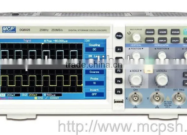 MCP DQ6102E - DIGITAL STORAGE OSCILLOSCOPE 100MHz/oscilloscope dso/oscilloscope 100 mhz/oscilloscope pc