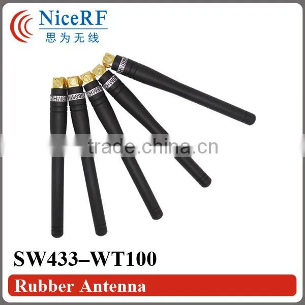 Rubber Antenna SW433-WT100 for Wireless Transceiver RF Module 433MHz Elbow Rod Antenna 433MHz Rubber Antenna 433 photo-4