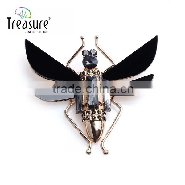 Unique Jewelry Insect Alloy Sheet With Glass Brooch Jewelry for Men and Women photo-2