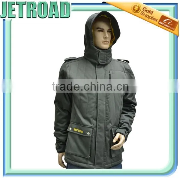 Men's Padded Jacket Parka With Removable Hood photo-4