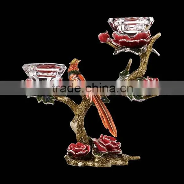 2014 New Design, Crystal/Glass Candle Holder With Enamel for Newly Weds photo-5
