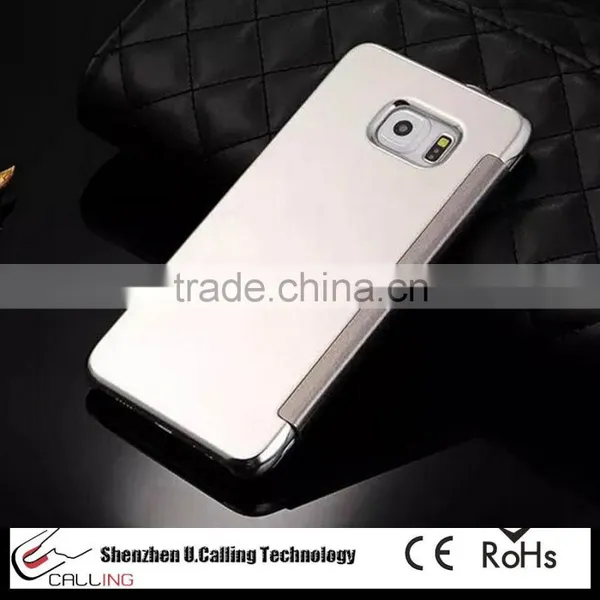 Top Grade For Samsung Note 5 Transparent Mirror View Smart Cover photo-2