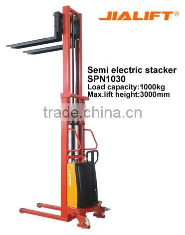 Semi-electric Hydraulic Stacker-- Semi-power Forklift Stacker-- SPN10 photo-2