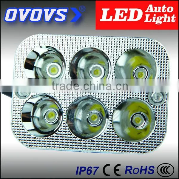 Ovovs Super Bright Square 12v 18w Led Headlight Motorcycle Interior/flashing/spotlight