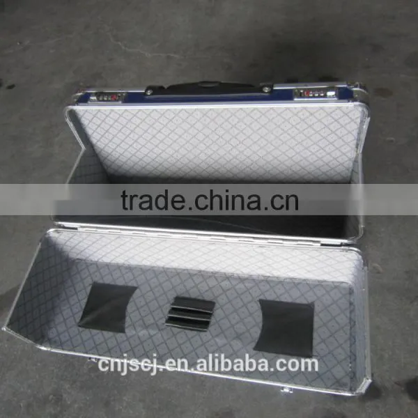 Blue Export Useful Abs Locking Aluminum Tool Case, Permanent Protection Aluminum Trolley Carrying Case photo-3