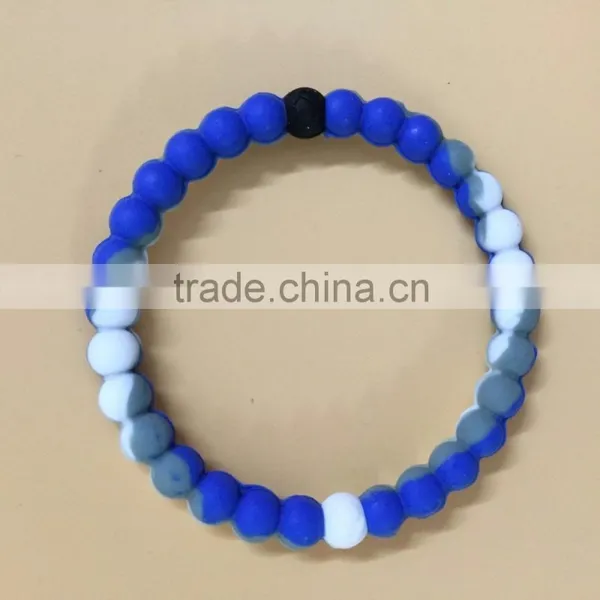 Hot Selling Jewelry String Color Silicone Bead Bracelets photo-6