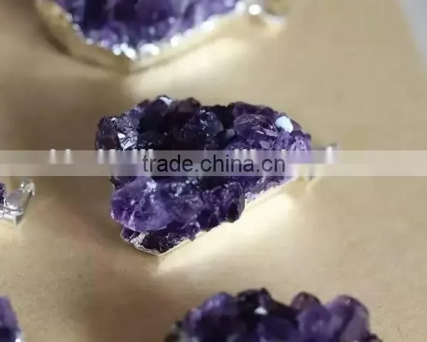 Cute Natural Amethyst Pendants Jewelry photo-3