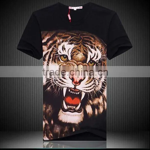 Custom Silk Screen Printing Men's Fashion Cotton Tee Shirts/tshirts Yingzhong Garment photo-3