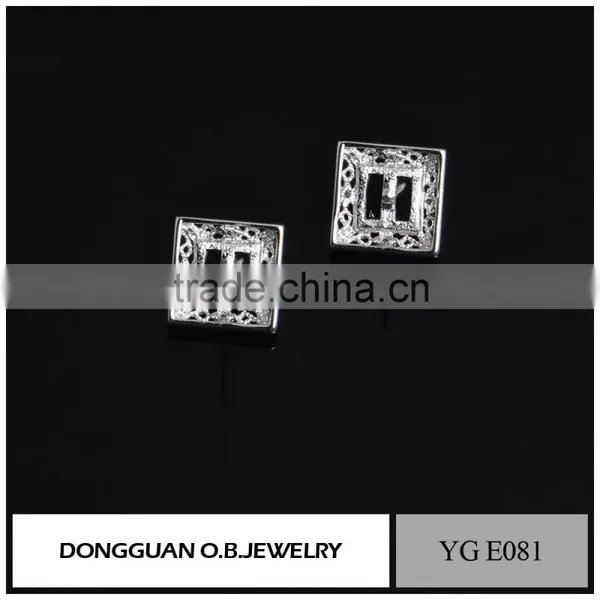 New 2016 Latest Gold Earring Designs Pink Diamond Earrings for Wedding photo-6