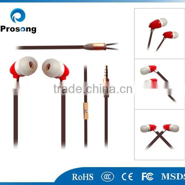 2014 New Arrival Good Quality Earphone Plastic Earphone With Mic photo-2