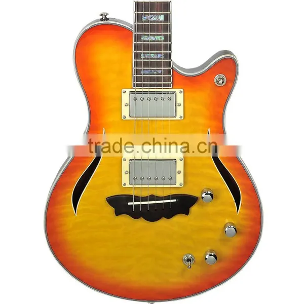 Factory Production Mahogany Jazz Guitar Best Price photo-2