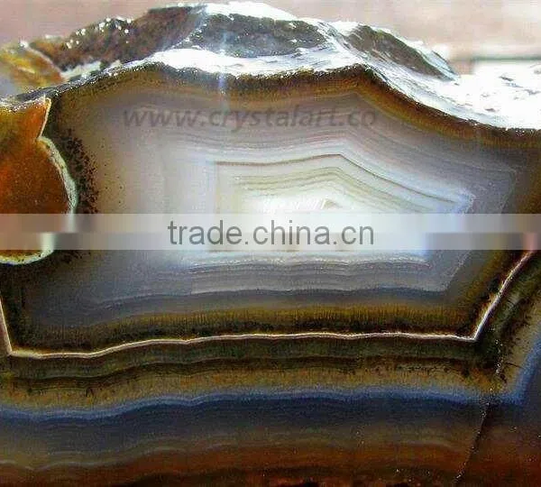 BANDED AGATE ROCKS ROUGH STONE