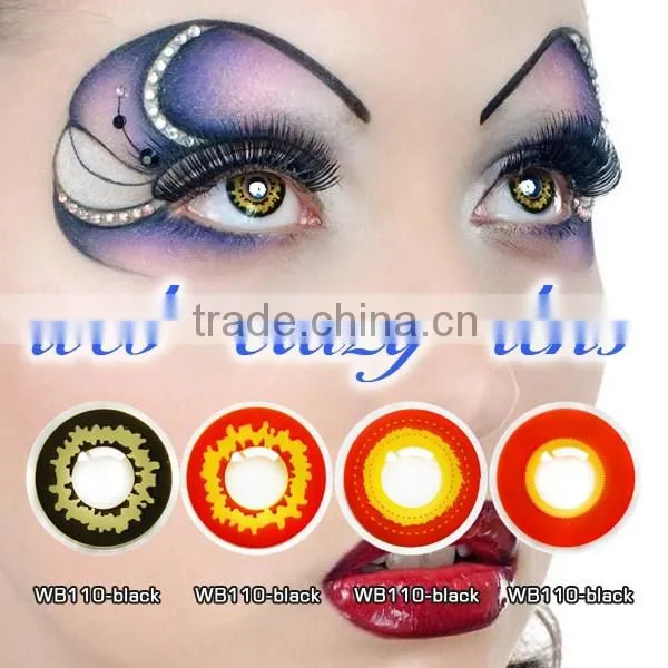 Full Black Out Halloween Cosplay New Colour Contact Lenses photo-2