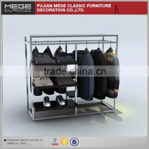 Fashion Design Wooden Clothes Display Stand For Shop photo-3