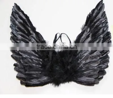 BLACK Feather Angel Wing for Kids photo-2