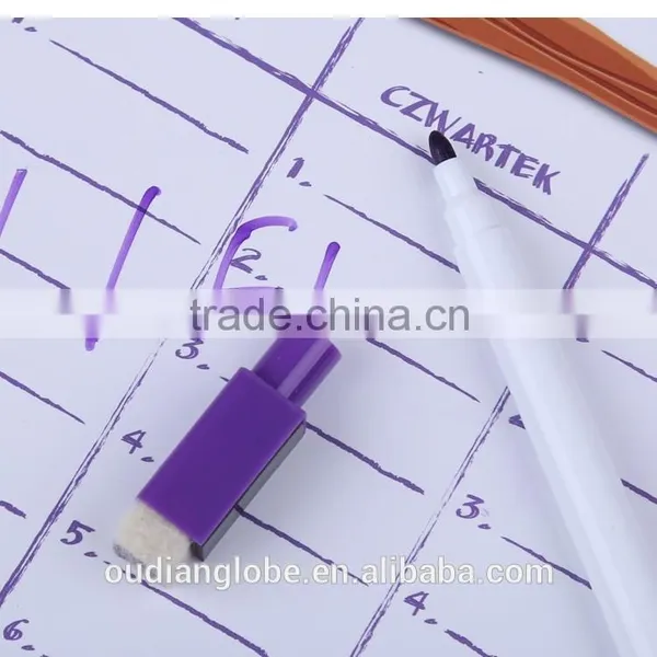 OEM Fridge Magnet Note Pad With Pen Holder Schedule Magnetic Board photo-4