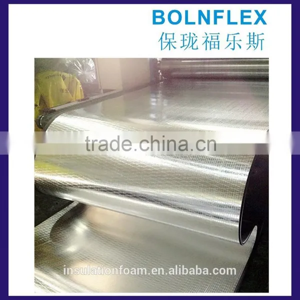 Aluminum Foil Faced Rubber Foam Insulating Sheet photo-4