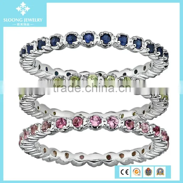 Jewelry Findings Multi Gemstone 925 Sterling Silver Ring Designs for Women photo-3
