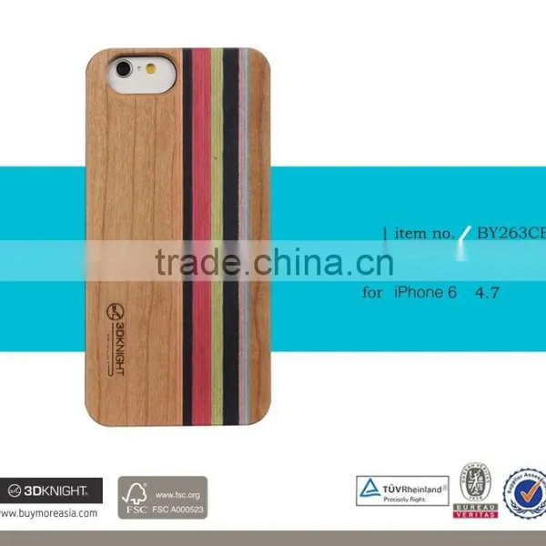 Laser Engraving Mix Colored Wood Custom Design Wholesale Cell Phone Case For IPhone 6 Wooden Case photo-4