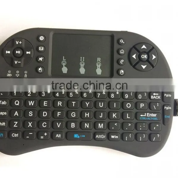 Mini Wireless Keyboard 2.4ghz English Air Mouse Keyboard Touchpad Remote Control For Android TV Box Notebook Tablet PC