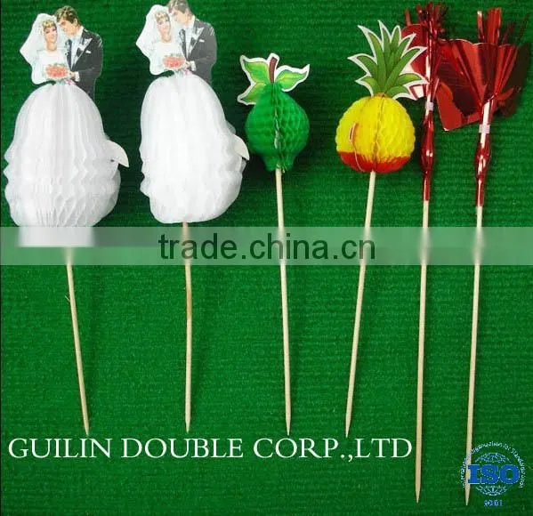 Colorful Bamboo Craft Stick for Sale,umbrella/flag/gift/ball Stick