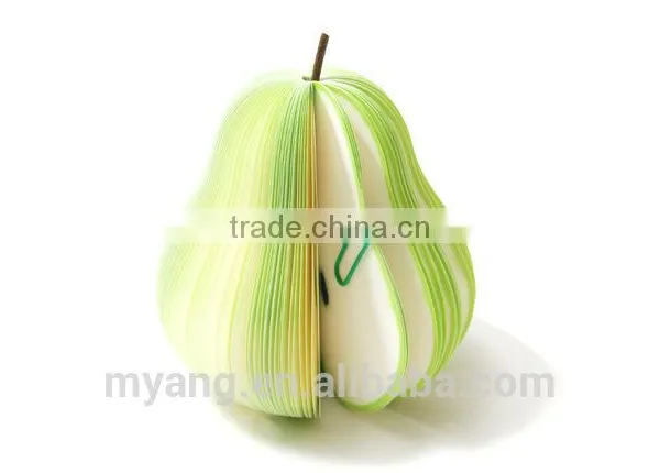 Promotional 3D Fruit Shaped Wholesale Note Paper Fruit Memo Pad photo-3