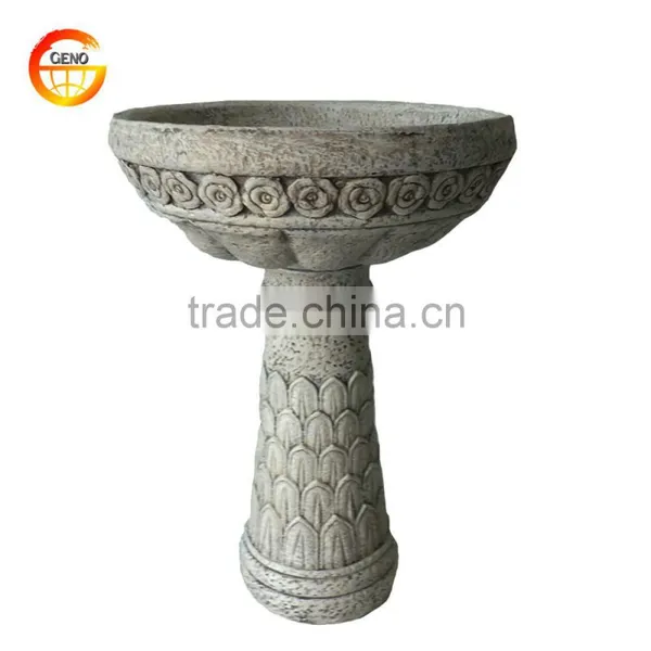 Eco-friendly Stone Solar Bird Bath for Outdoor Decor photo-6