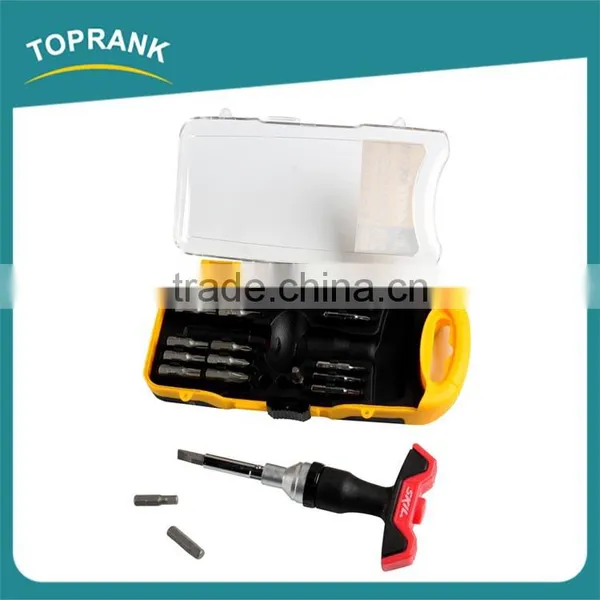 28pcs T-handle Ratchet Screwdriver Set, Ratchet Screwdriver Bit Set photo-3